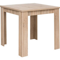 JEDÁLENSKÝ STÔL, dub sonoma, 80/75/80 cm - dub sonoma, Basics, kompozitné drevo (80/75/80cm) - Carryhome