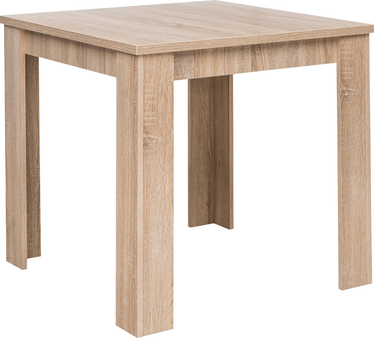 JEDÁLENSKÝ STÔL, dub sonoma, 80/75/80 cm - dub sonoma, Basics, kompozitné drevo (80/75/80cm) - Carryhome