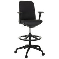 DREHSTUHL  in Schwarz  - Schwarz, Basics, Kunststoff/Textil (73/115-140/73cm) - MID.YOU