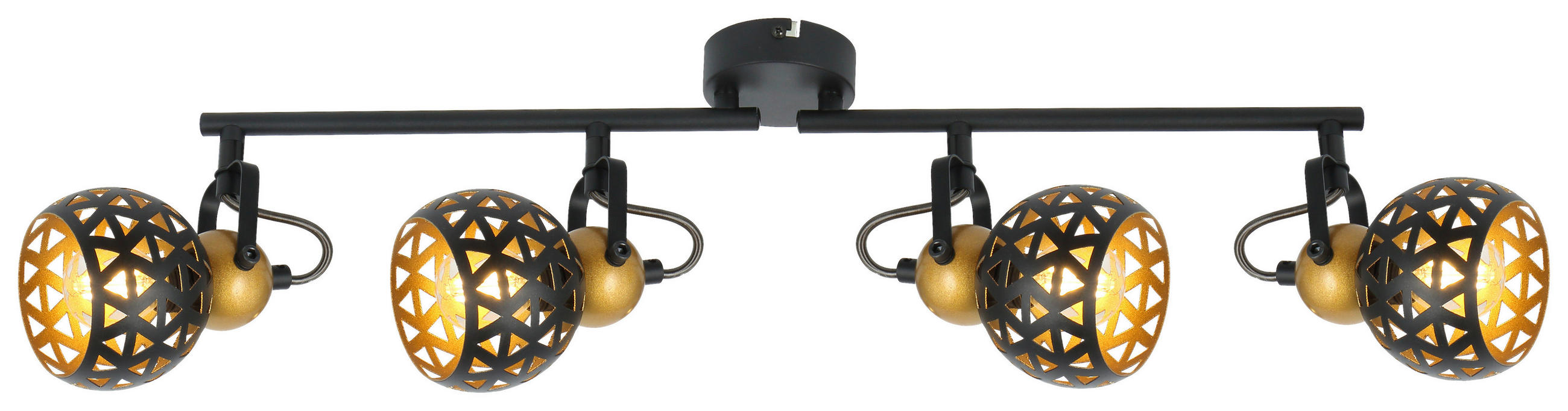 STRAHLER - Goldfarben/Schwarz, Basics, Metall (60/10/17,5cm) - Globo