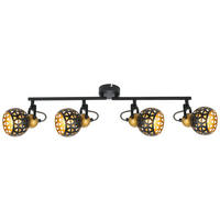 STRAHLER - Goldfarben/Schwarz, Basics, Metall (60/10/17,5cm) - Globo