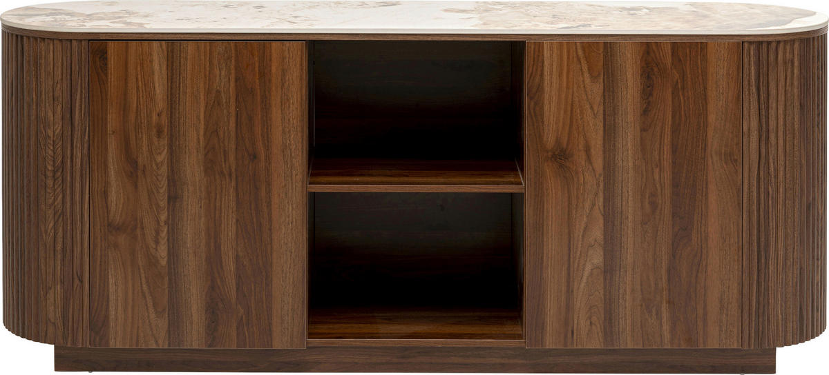 SIDEBOARD  180/76/45 cm  - Beige/Braun, KONVENTIONELL, Keramik/Holzwerkstoff (180/76/45cm) - Kare-Design