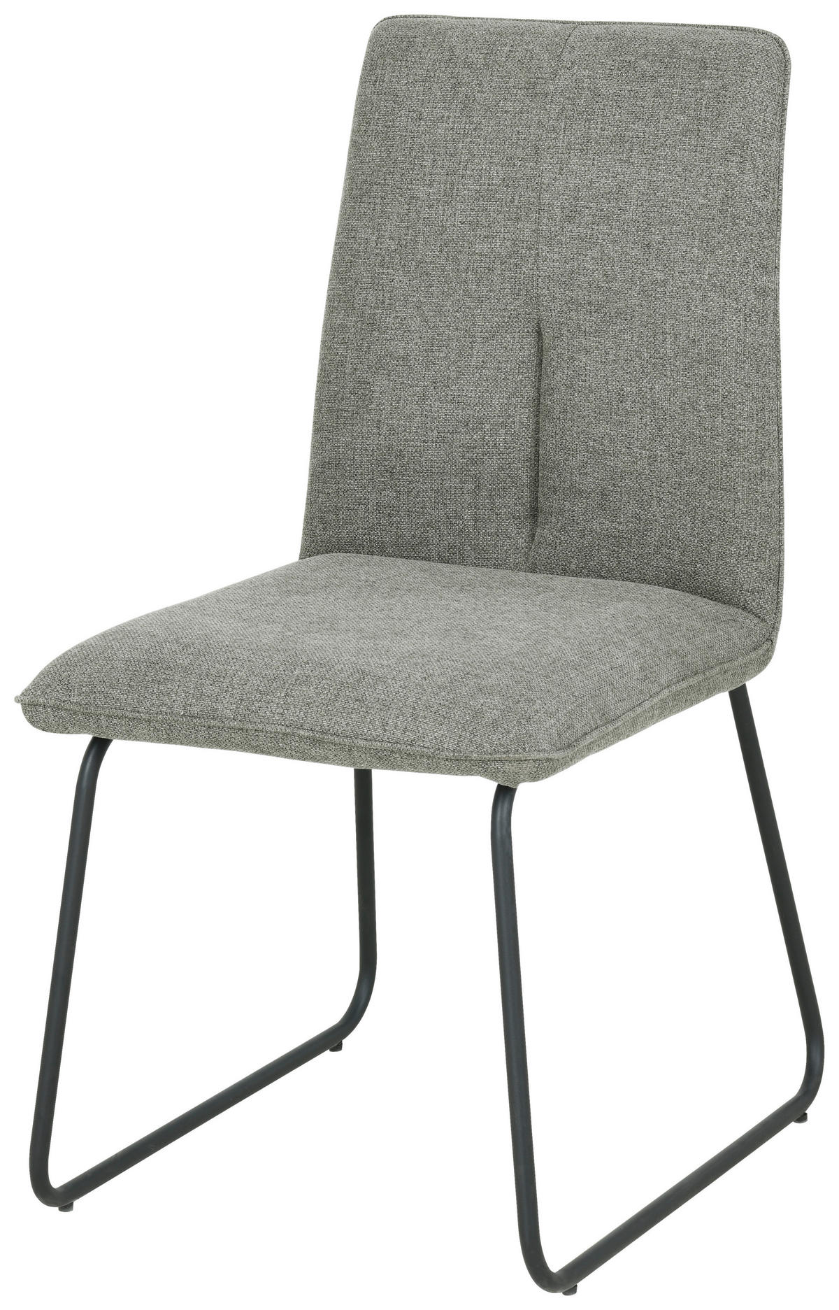 STOL järn linneimitation  - svart/grå, Design, metall/textil (48/86/59cm) - Xora