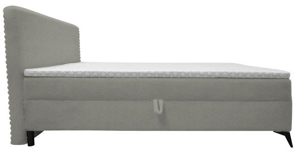 BOXBETT 140/200 cm in Silberfarben - Silberfarben/Schwarz, Design, Holz/Holzwerkstoff (140/200cm) - Xora