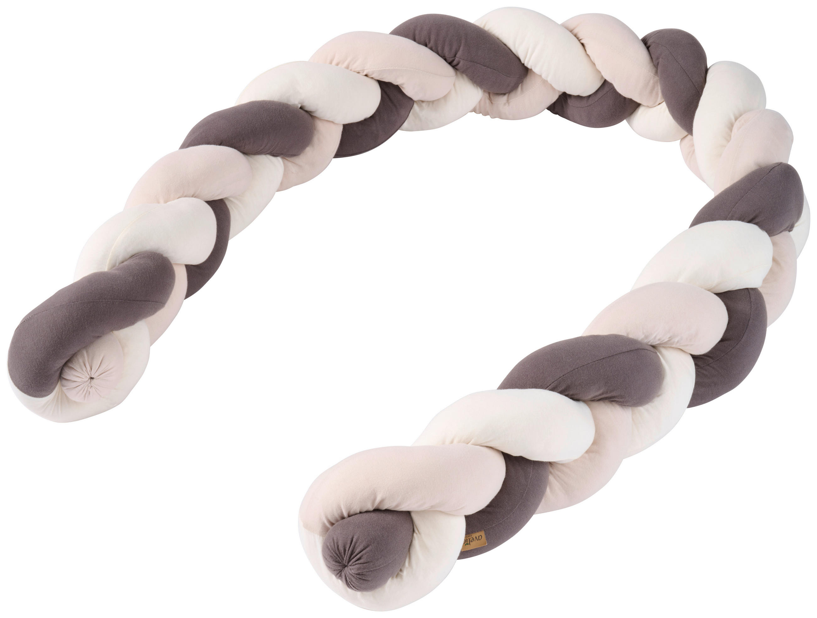 NESTCHENSCHLANGE 15/200 cm  - Dunkelgrau/Creme, Natur, Textil (15/200cm) - Avelia