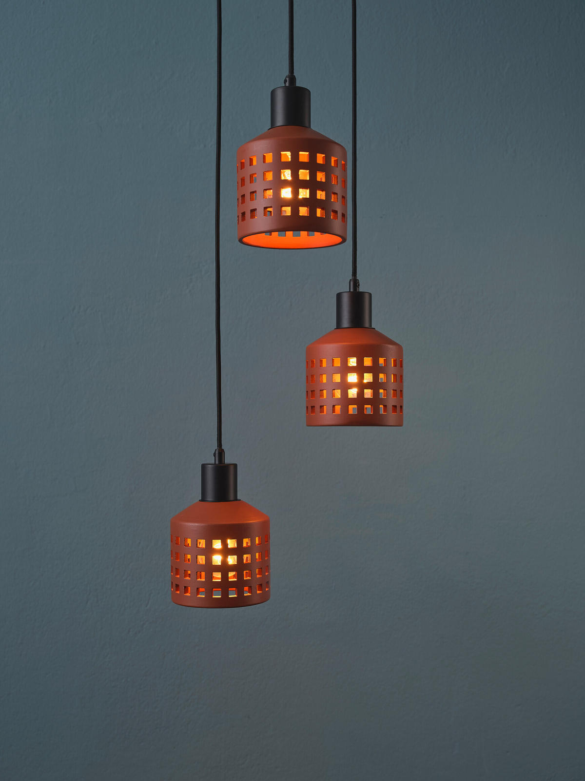 HÄNGELEUCHTE 32,5/150 cm   - Braun, Basics, Stein/Metall (32,5/150cm) - Lucide