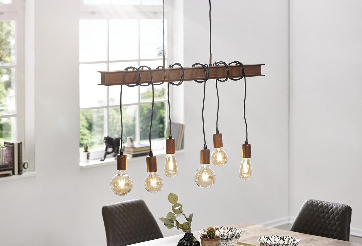 HÄNGELEUCHTE 100,5/7/110 cm  - Braun, LIFESTYLE, Metall (100,5/7/110cm)