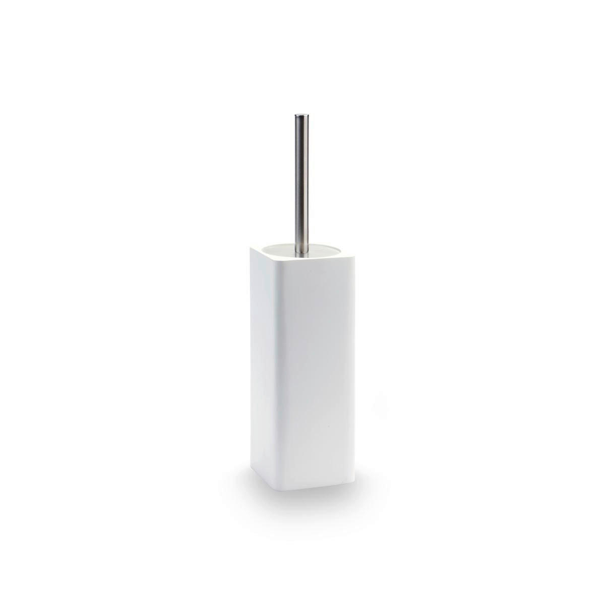 WC-BÜRSTENHALTER - Weiß, Basics, Kunststoff (9,7/25,1/9,7cm) - Aquanova