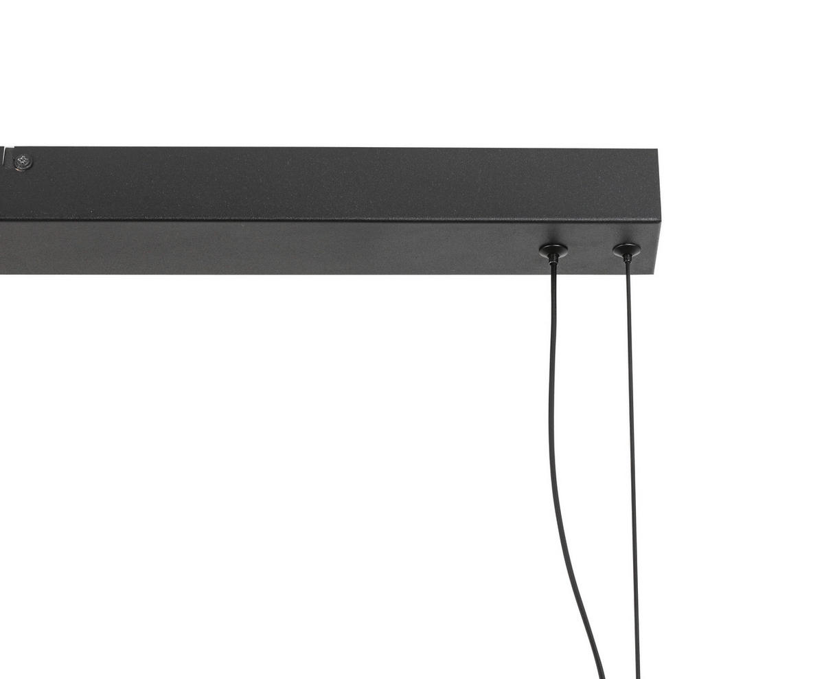 ZÁVESNÉ LED SVIETIDLO, 103/10/164 cm  - priehľadné/čierna, Design, kov/sklo (103/10/164cm) - Dieter Knoll