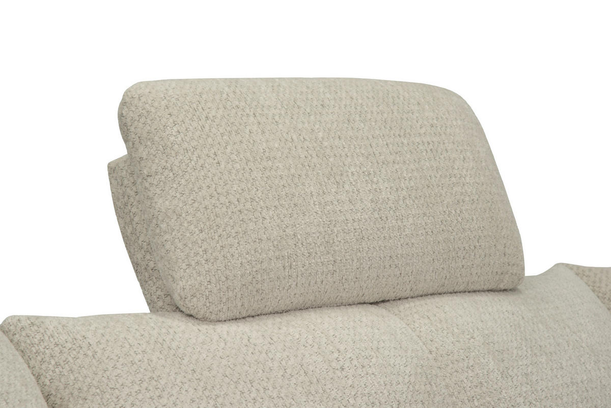 KOPFSTÜTZE - Taupe, KONVENTIONELL, Textil (55/28/18cm) - Hom`in