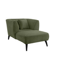 XXL-SESSEL Bouclé Grün    - Schwarz/Grün, MODERN, Holz/Textil (108/84/155cm) - MID.YOU