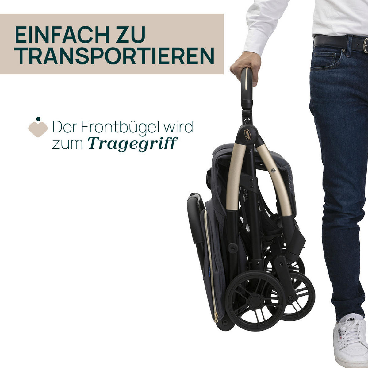BUGGY GOODY XPLUS  - Dunkelgrau, Basics, Textil/Metall (47/86/106cm) - Chicco