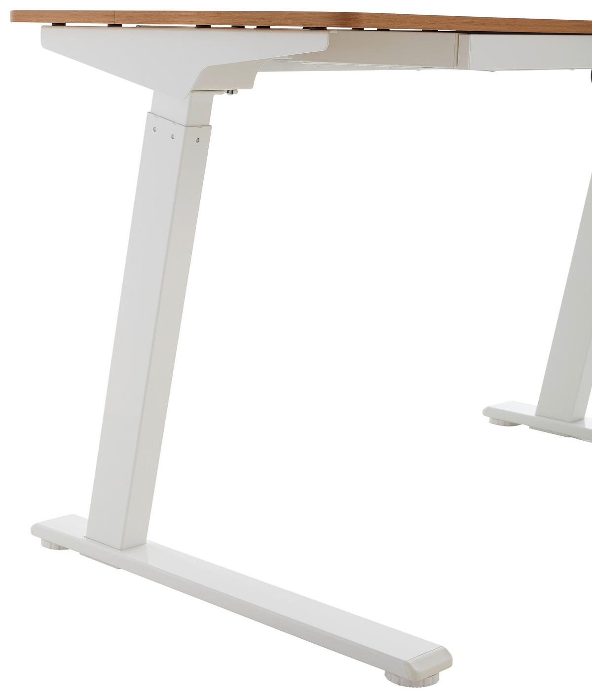 SCHREIBTISCH 120/60/73 cm  in Naturfarben, Weiß  - Weiß/Naturfarben, MODERN, Holzwerkstoff/Metall (120/60/73cm) - Livetastic