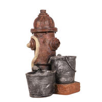 ZAHRADNÍ FONTÁNA - barvy stříbra/rezavá, Basics, plast (37/63/36cm)