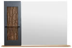 WANDSPIEGEL Kerneiche Anthrazit, Eichefarben  - Eichefarben/Anthrazit, Natur, Glas/Holz (117,5/79/22cm) - Valnatura