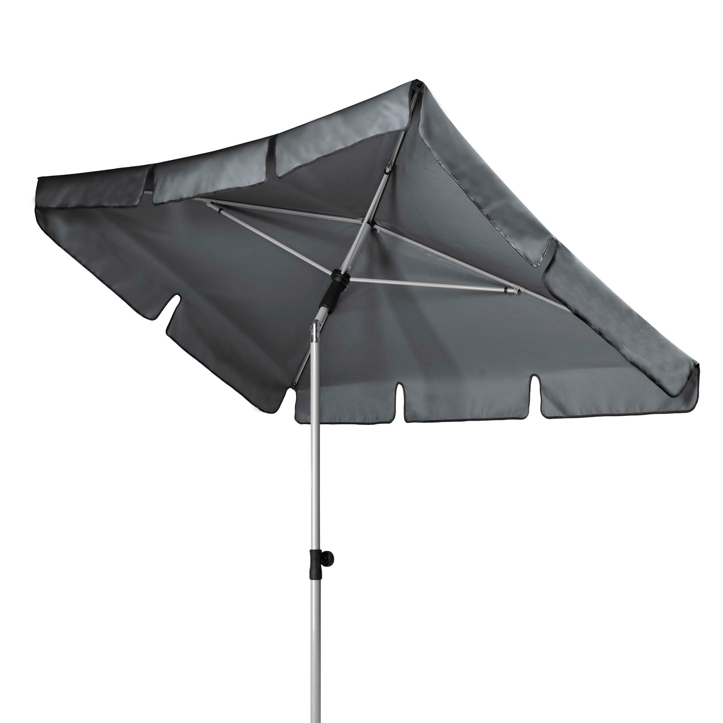 SONNENSCHIRM 180x120 cm Anthrazit  - Anthrazit/Hellgrau, Basics, Textil/Metall (180/120cm) - Doppler