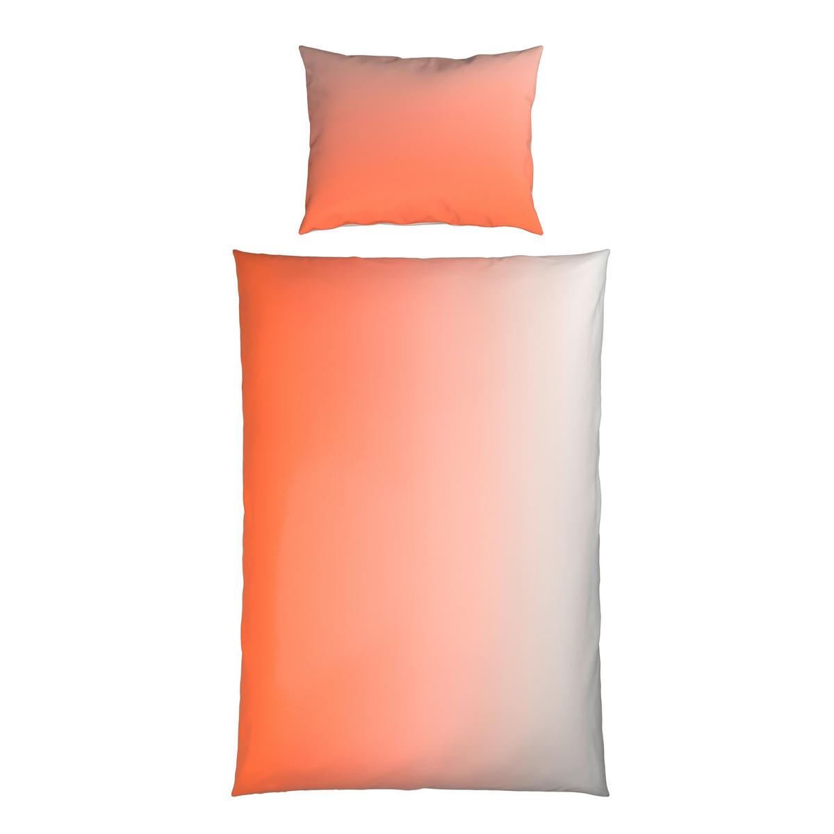 BETTWÄSCHE KALIO Satin 140/200 cm  - Terracotta/Weiß, KONVENTIONELL, Textil (140/200cm) - Esposa