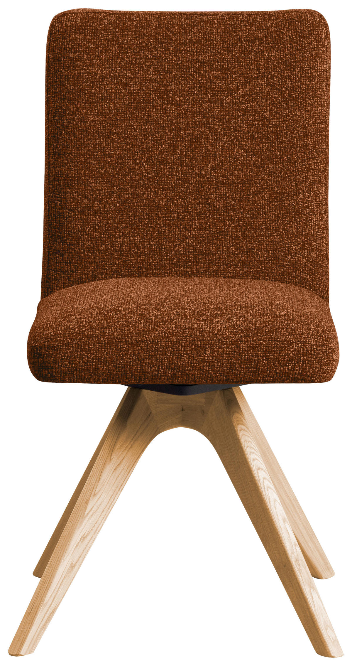 STUHL drehbar - Eichefarben/Haselnussfarben, KONVENTIONELL, Holz/Textil (47/89/60cm) - Linea Natura