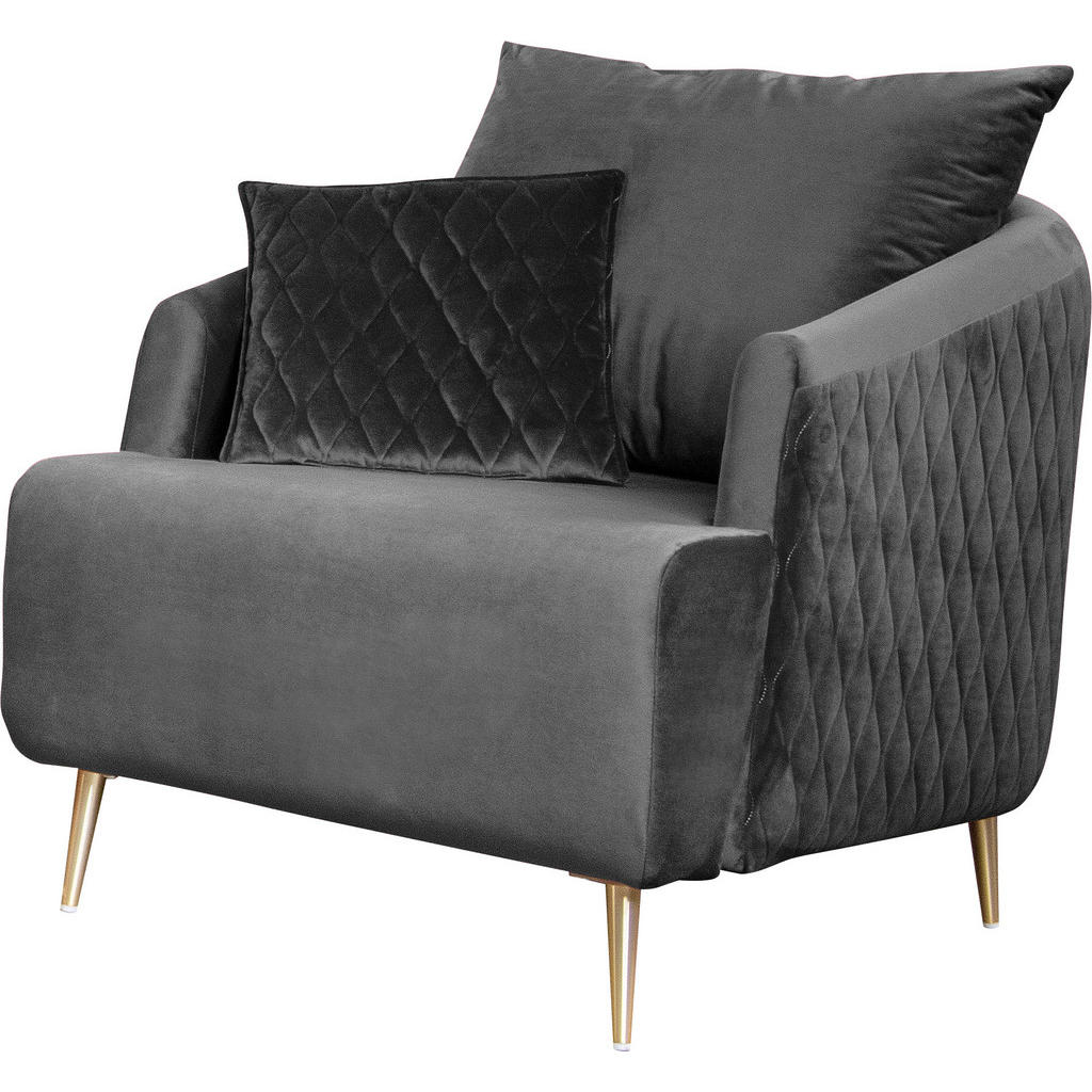 Thumbnail - Mid.you Sessel, Grau, Textil, Füllung: Faserbällchen, Schaumstoffflocken,Faserbällchen, Schaumstoffflocken, 74x84x94 cm,...