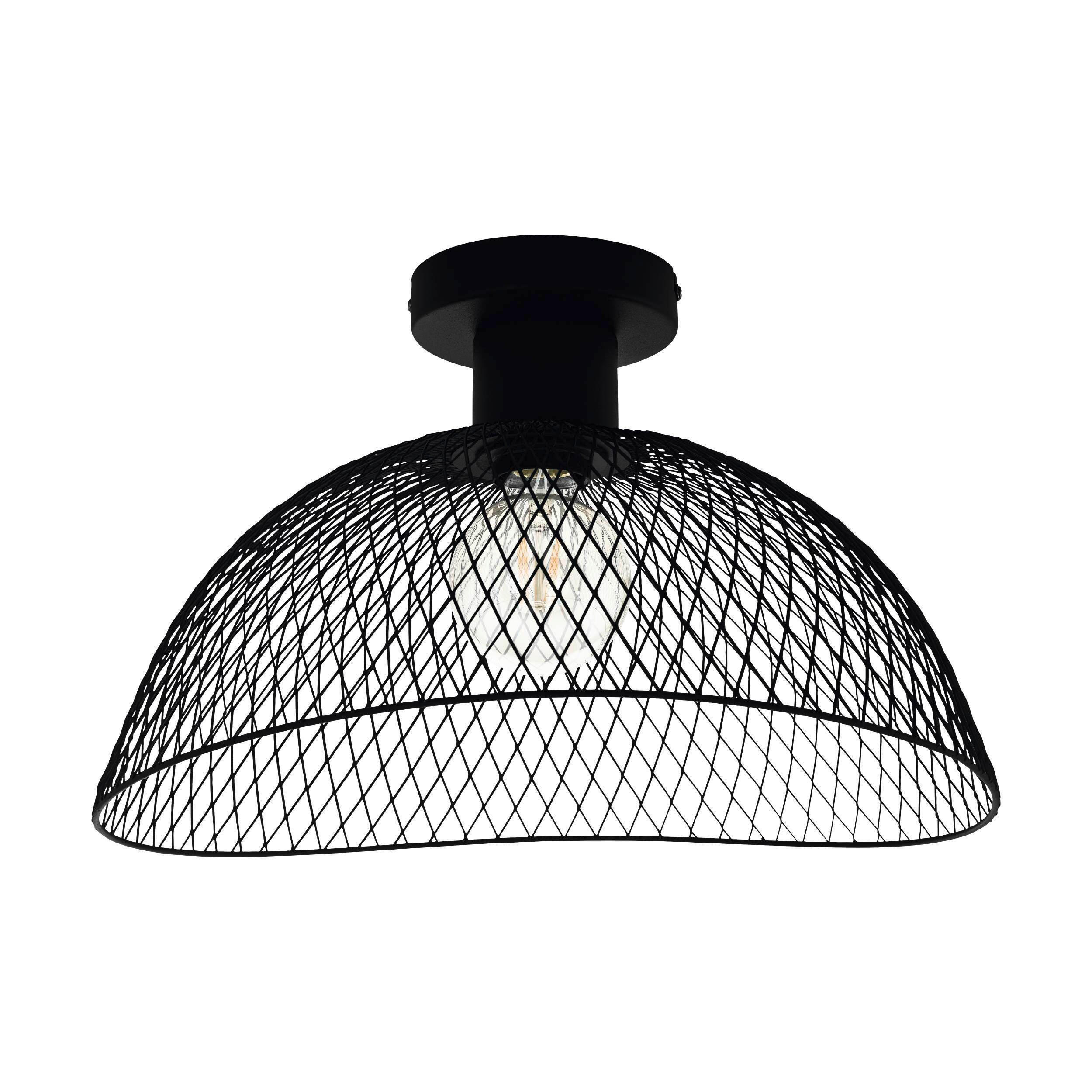 TAKLAMPA Pompeya 45/44/25,5 cm  - svart, Klassisk, metall (45/44/25,5cm) - Eglo