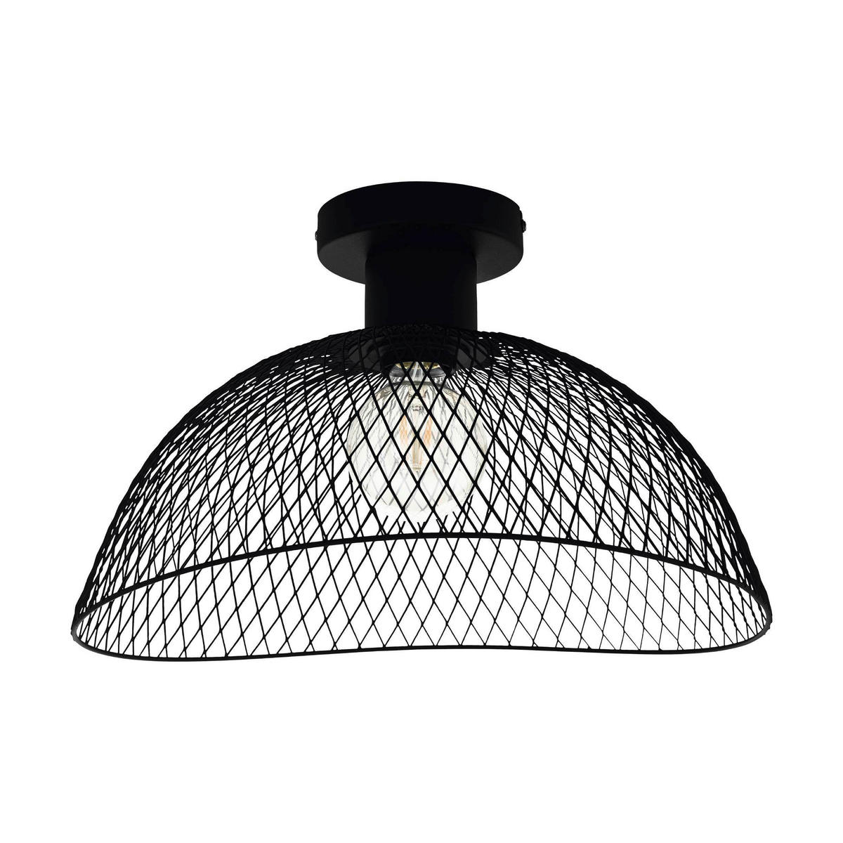 TAKLAMPA Pompeya 45/44/25,5 cm  - svart, Klassisk, metall (45/44/25,5cm) - Eglo
