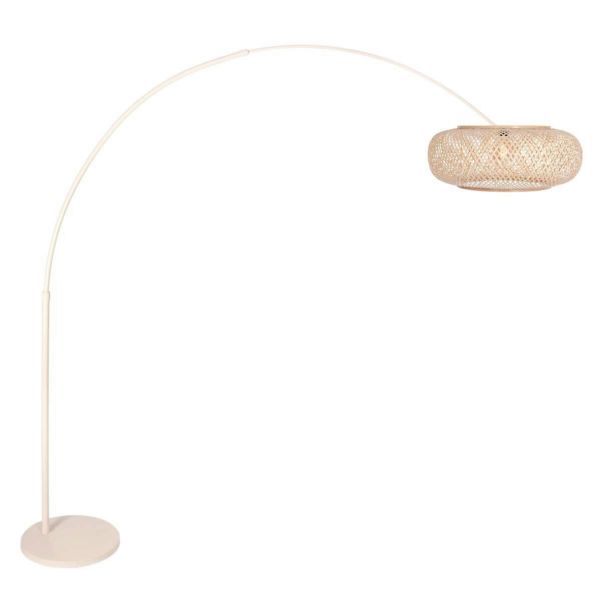 STEHLEUCHTE SPARKELD LIGHT 50/240/230 cm Modern  - Beige/Creme, Trend, Naturmaterialien/Metall (50/240/230cm)