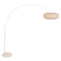 STEHLEUCHTE SPARKELD LIGHT 50/240/230 cm Modern  - Beige/Creme, Trend, Naturmaterialien/Metall (50/240/230cm)
