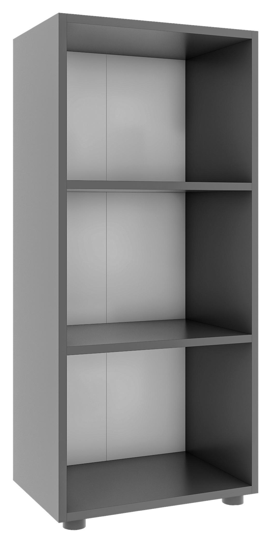 REGAL  49/108/32 cm Anthrazit  - Anthrazit/Schwarz, MODERN, Holzwerkstoff/Kunststoff (49/108/32cm) - MID.YOU