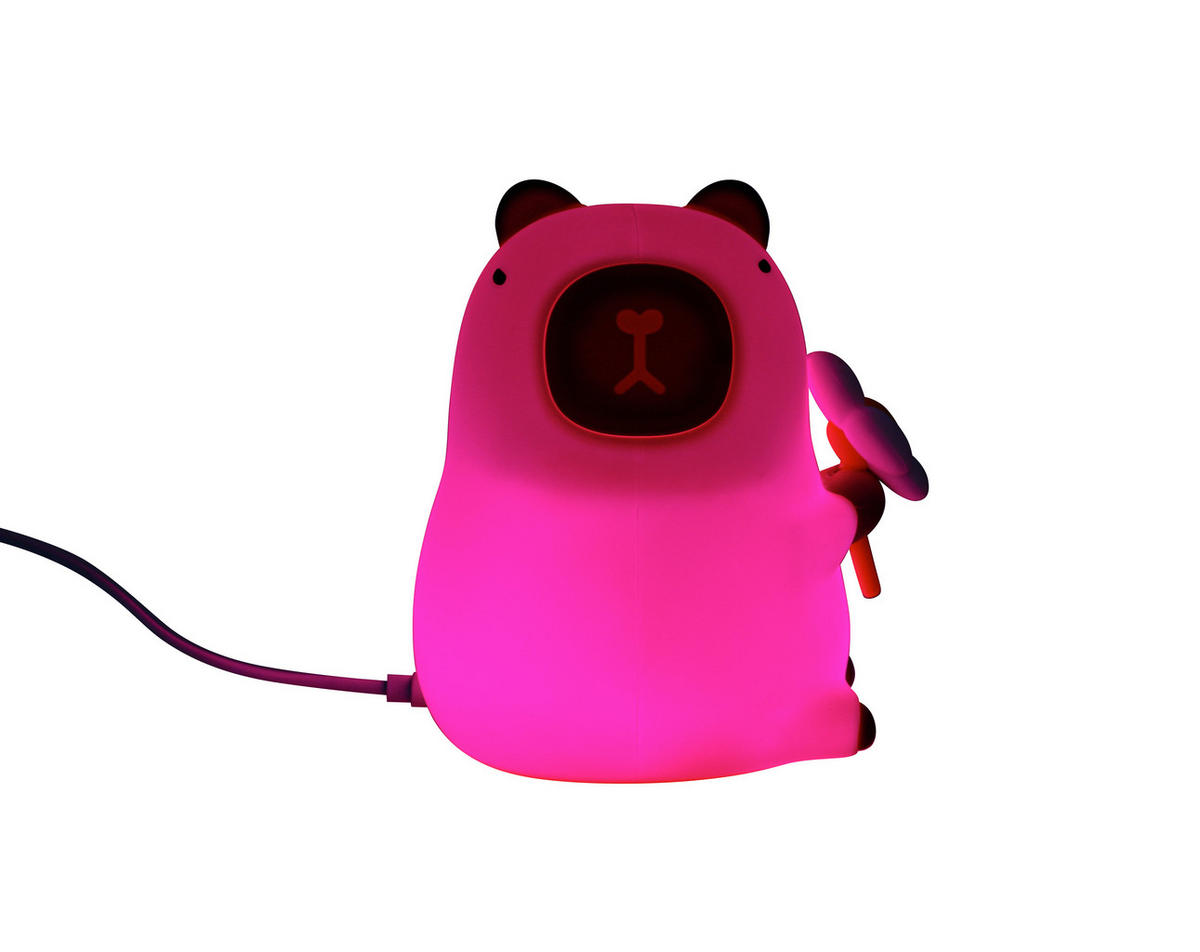 NACHTLICHT Capybara 9,2/11,1/9,1 cm   - Creme, Trend, Kunststoff (9,2/11,1/9,1cm) - Novel