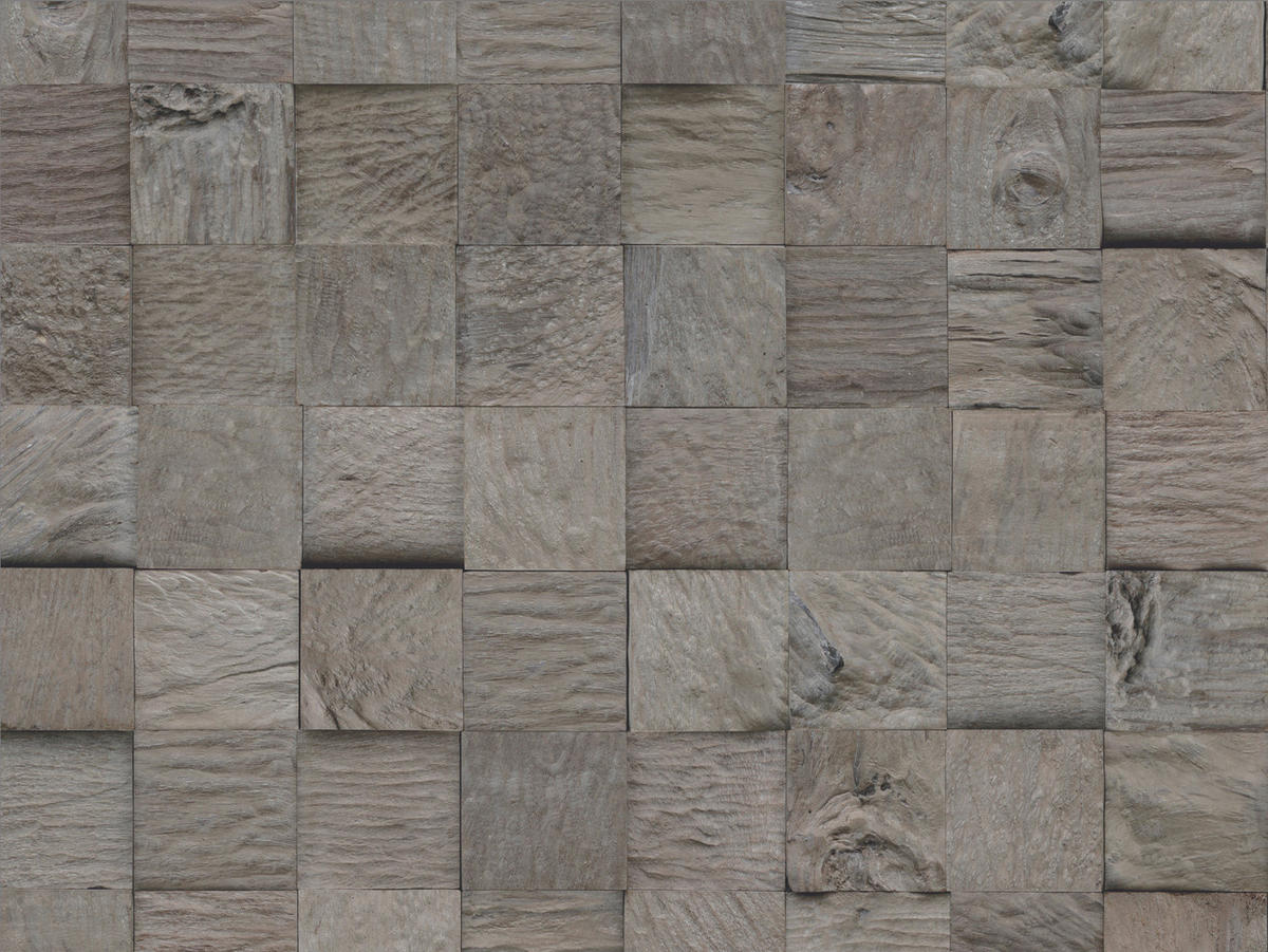 WANDVERKLEIDUNG - Grau, Basics, Holz (55.2/18.4/2cm)