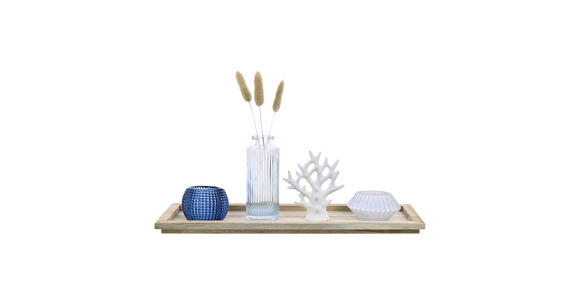 KERZENHALTER-SET - Multicolor, LIFESTYLE, Glas/Naturmaterialien (40/12,5/19,5cm) - Ambia Home