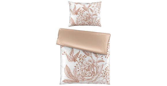 WENDEBETTWÄSCHE Satin 140/200 cm  - Beige, KONVENTIONELL, Textil (140/200cm) - Esposa