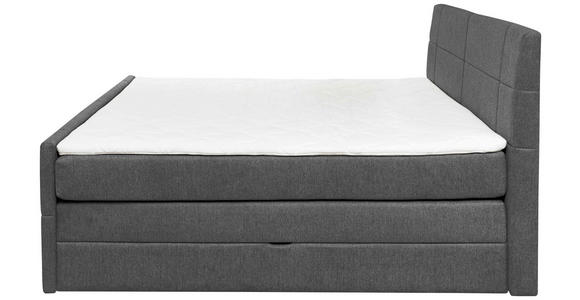 BOXSPRINGBETT 180/200 cm  in Anthrazit  - Anthrazit, KONVENTIONELL, Textil (180/200cm) - Carryhome