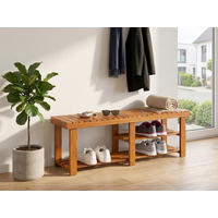 REGÁL NA BOTY, barvy akácie, akácie,  - barvy akácie, Basics, dřevo (90/33/46cm) - Prestige Home