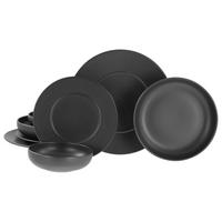 TAFELSERVICE Unico Schwarz 8-teilig  - Schwarz, Basics, Keramik - Creatable