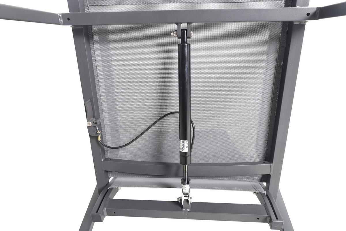 GARTENSESSEL Aluminium Grau  - Grau, Design, Textil/Metall (56,5/105/69,5cm) - Ambia Garden