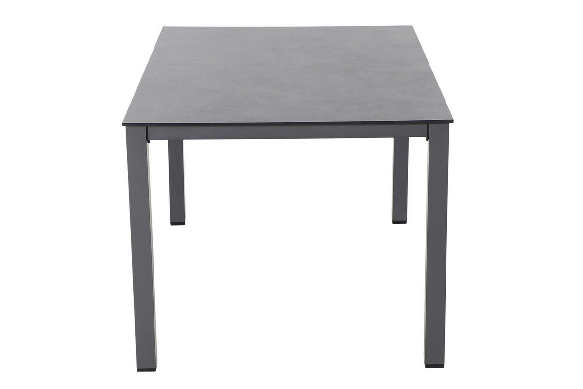 GARTENTISCH Metall, Kunststoff, Holzwerkstoff Anthrazit rechteckig  - Anthrazit, KONVENTIONELL, Holzwerkstoff/Kunststoff (160/90/72cm) - Siena Garden
