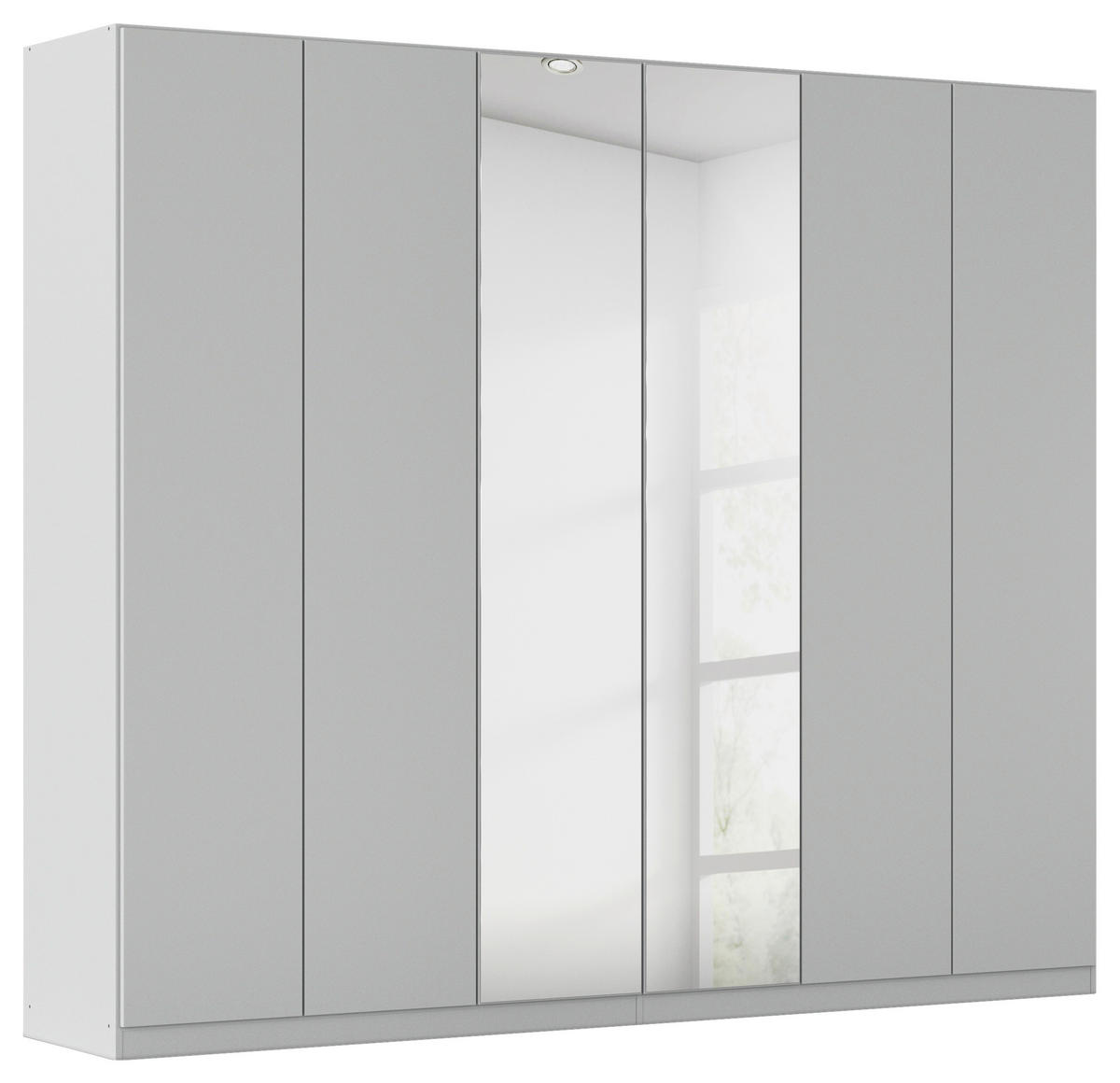 FALTTÜRENSCHRANK 271/229/54 cm 6-türig Grau  - Grau, Holzwerkstoff (271/229/54cm) - Rauch Möbel