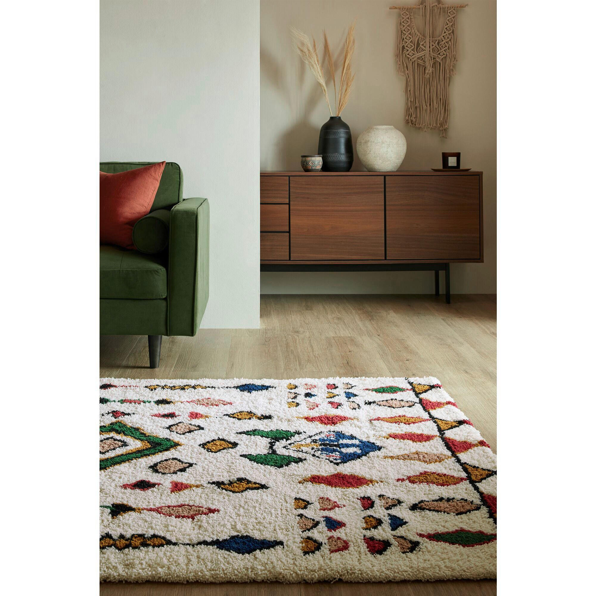 HANDWEBTEPPICH 160/230 cm FES SHAGGY Multicolor  - Multicolor, KONVENTIONELL, Textil (160/230cm)