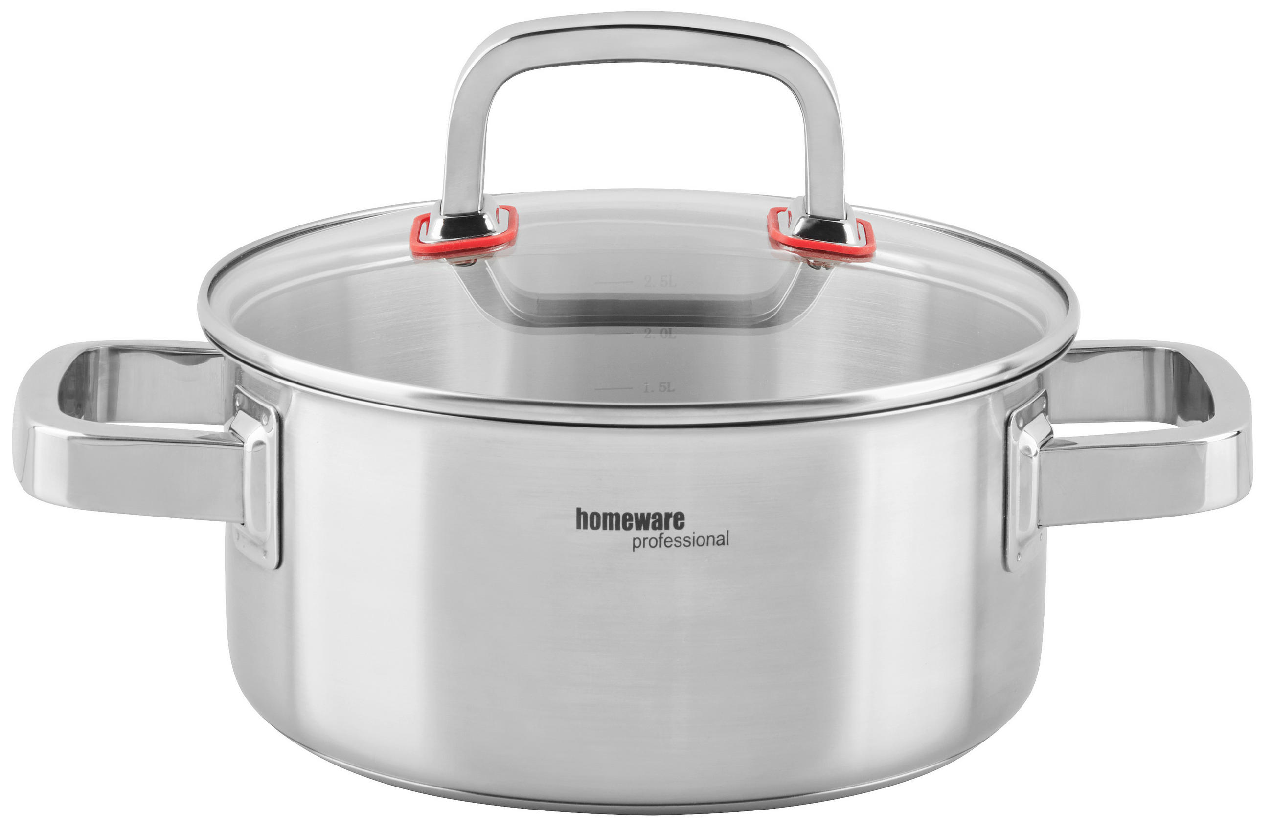 ŠERPA  2,5 l  - providno/prozirna, Dizajnerski, staklo/metal (20/9,5cm) - Homeware Profession.