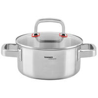 LONEC  nerjaveče jeklo   - barve nerjavečega jekla/prozorno, Design, kovina/steklo (20/9,5cm) - Homeware Profession.