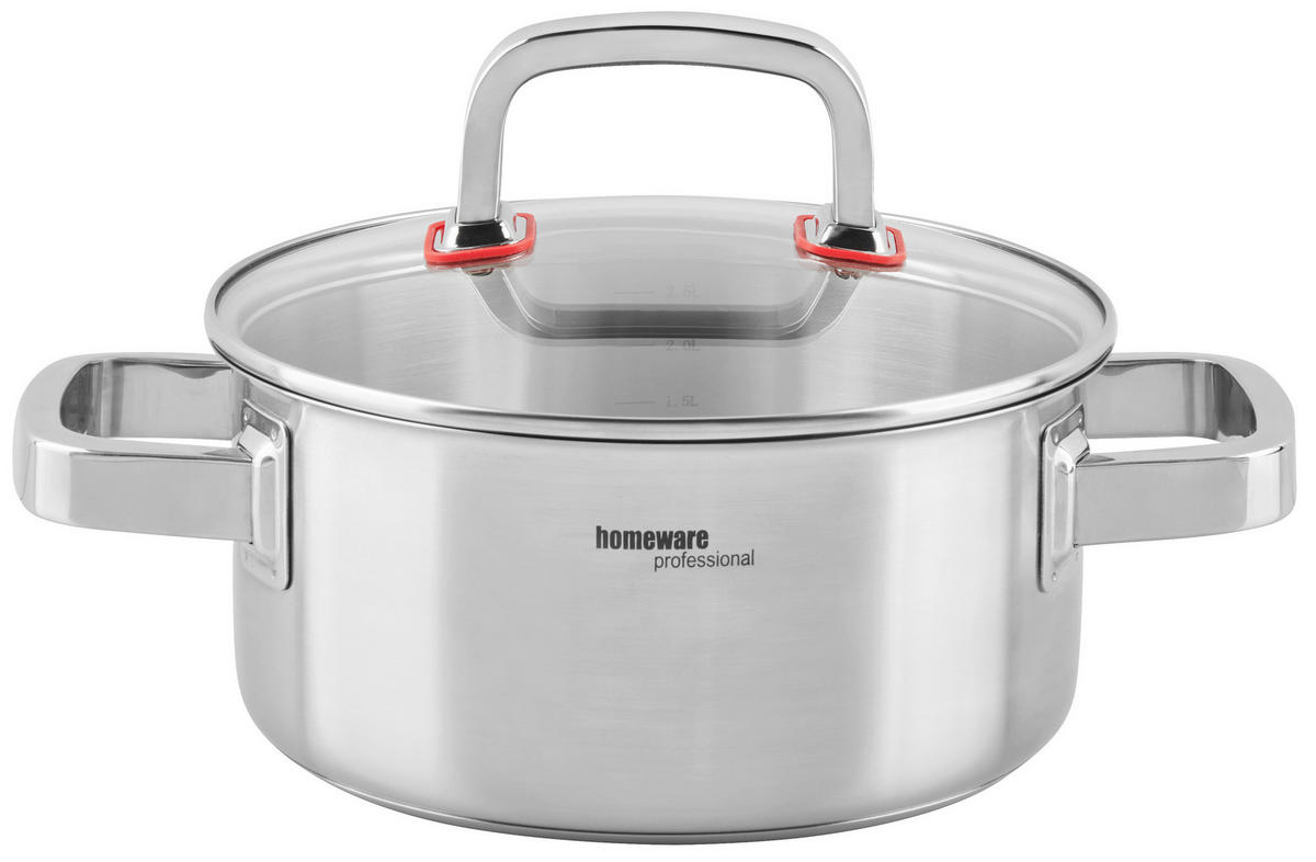 LONEC  nerjaveče jeklo   - barve nerjavečega jekla/prozorno, Design, kovina/steklo (20/9,5cm) - Homeware Profession.