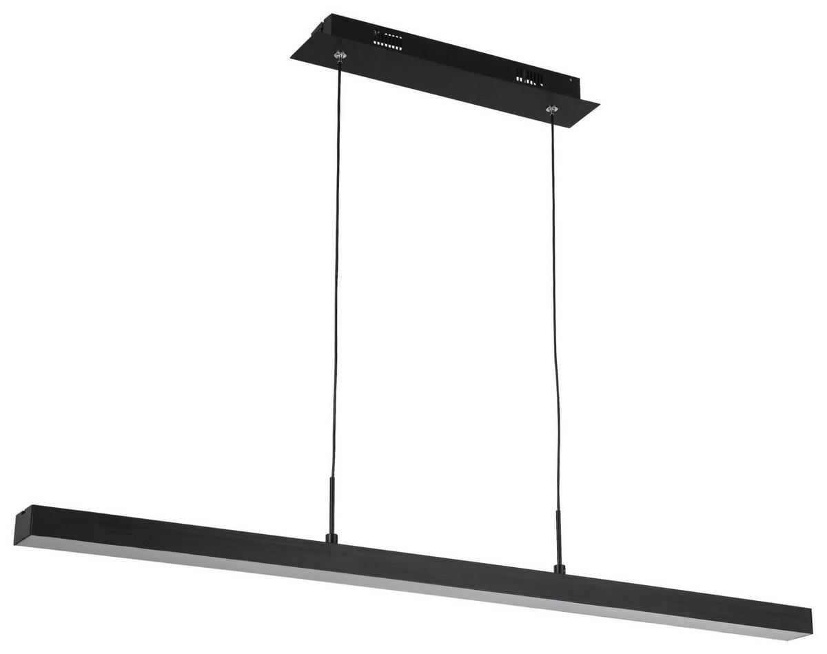LED-HÄNGELEUCHTE 100/5/120 cm   - Schwarz, KONVENTIONELL, Kunststoff/Metall (100/5/120cm) - Novel