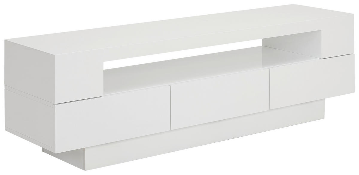 TV-SZEKRÉNY 150/45/40 cm  - fehér, Design, faalapú anyag (150/45/40cm) - Xora