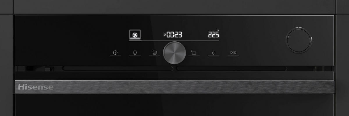 DAMPFBACKOFEN BSA66334PBDG  - Schwarz, Basics, Glas/Metall (59,5/59,5/56,4cm) - Hisense