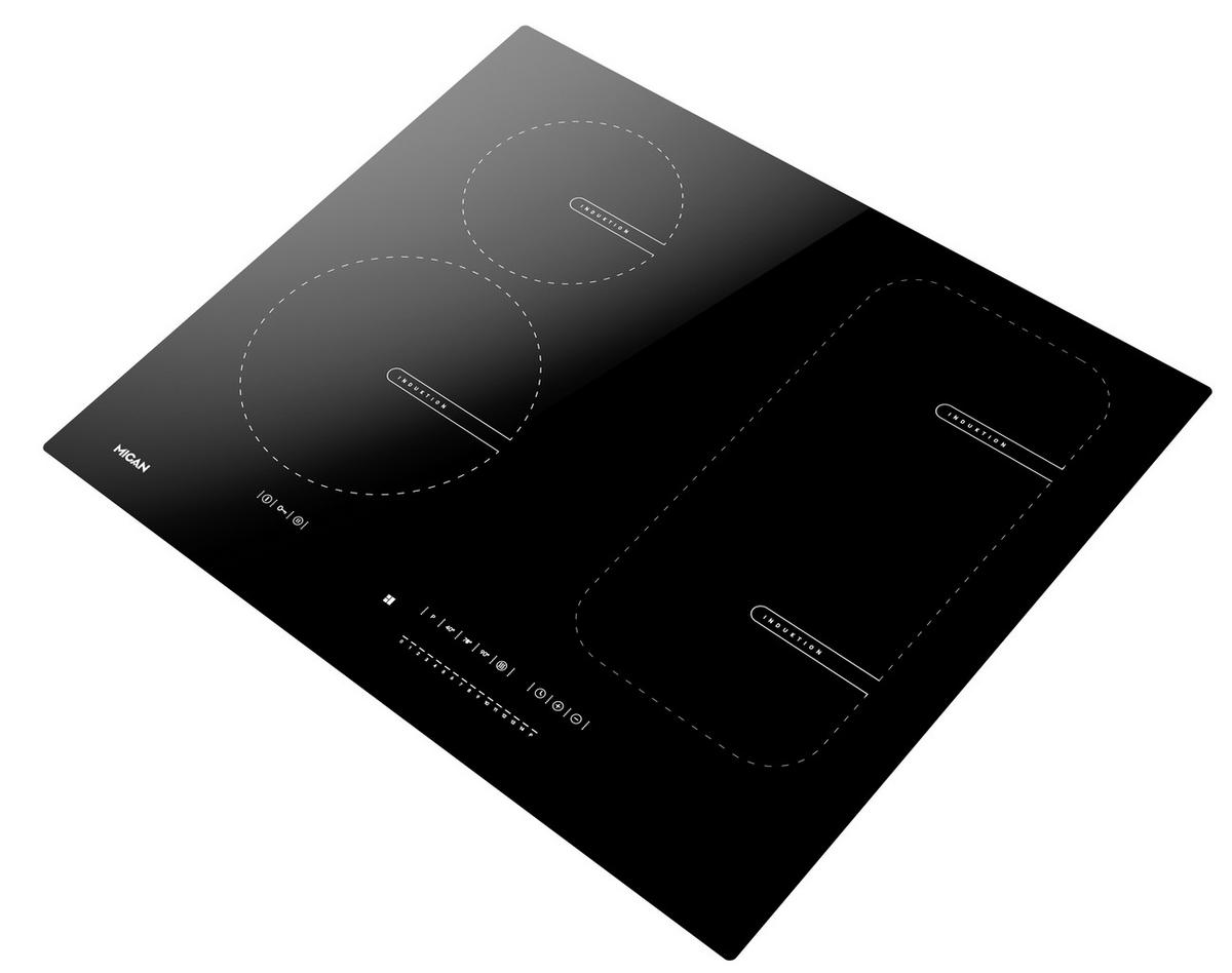 BACKOFENSET 50142  - Schwarz, Basics, Glas/Metall (59,2/52,2/4,4cm) - Mican