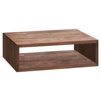 NACHTTISCH 50/16/41 cm Nussbaum massiv  - Nussbaumfarben, Natur, Holz (50/16/41cm) - Hasena