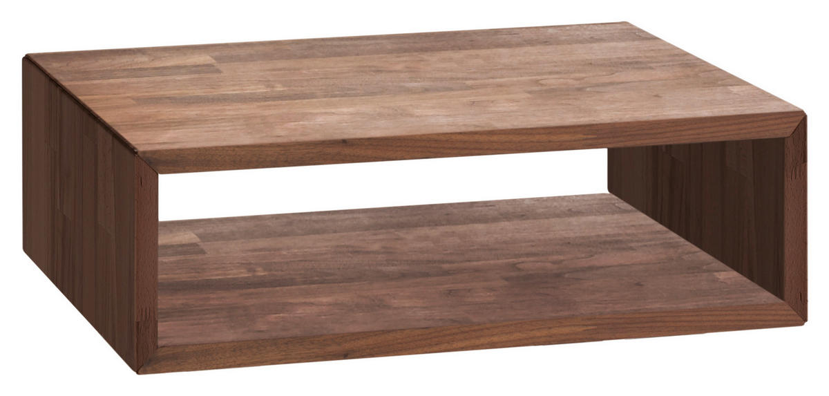 NACHTTISCH 50/16/41 cm  in massiv Nussbaum Nussbaumfarben  - Nussbaumfarben, Natur, Holz (50/16/41cm) - Hasena
