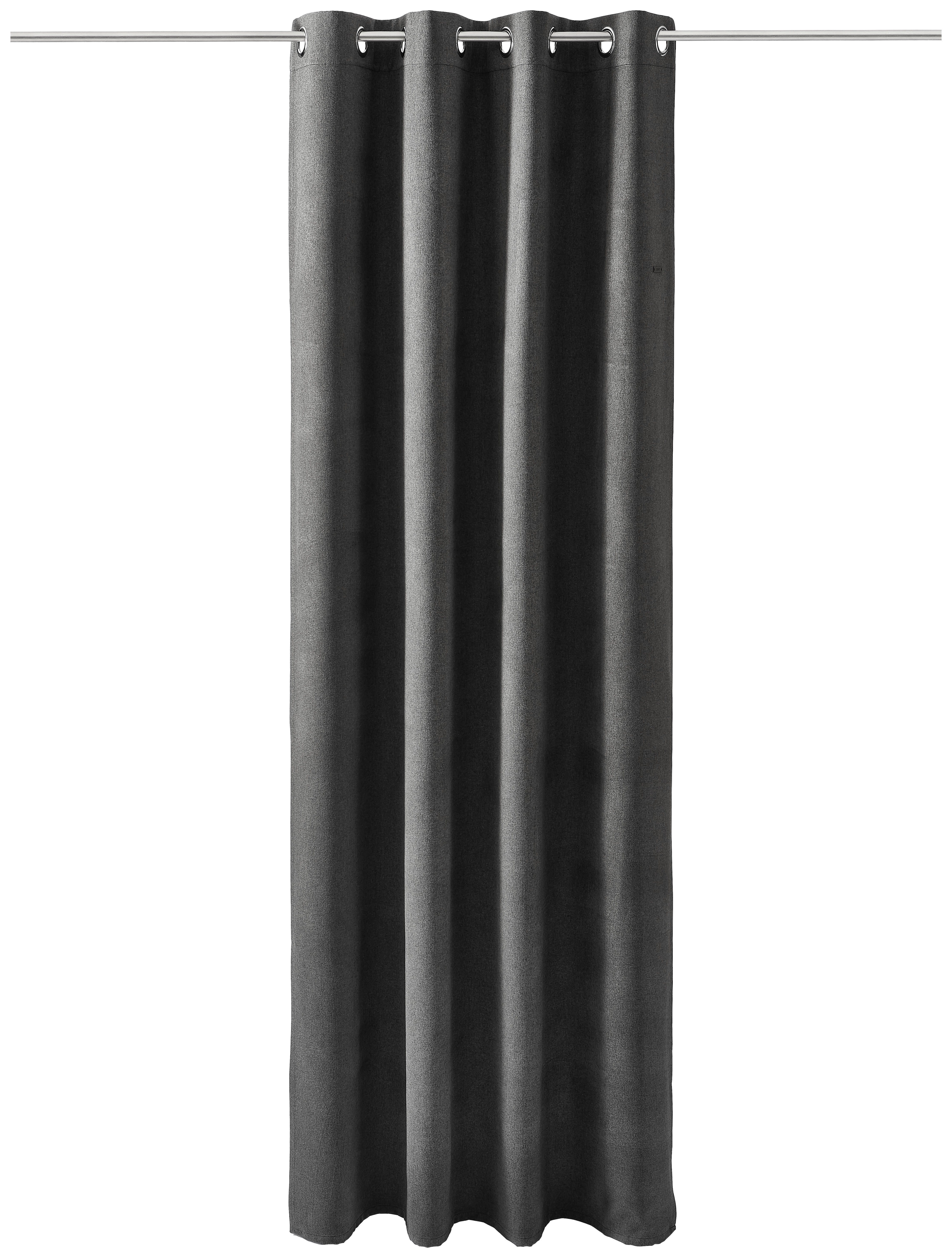 ÖSENSCHAL E-Harp blickdicht 140/250 cm   - Dunkelgrau, Basics, Textil (140/250cm) - Esprit