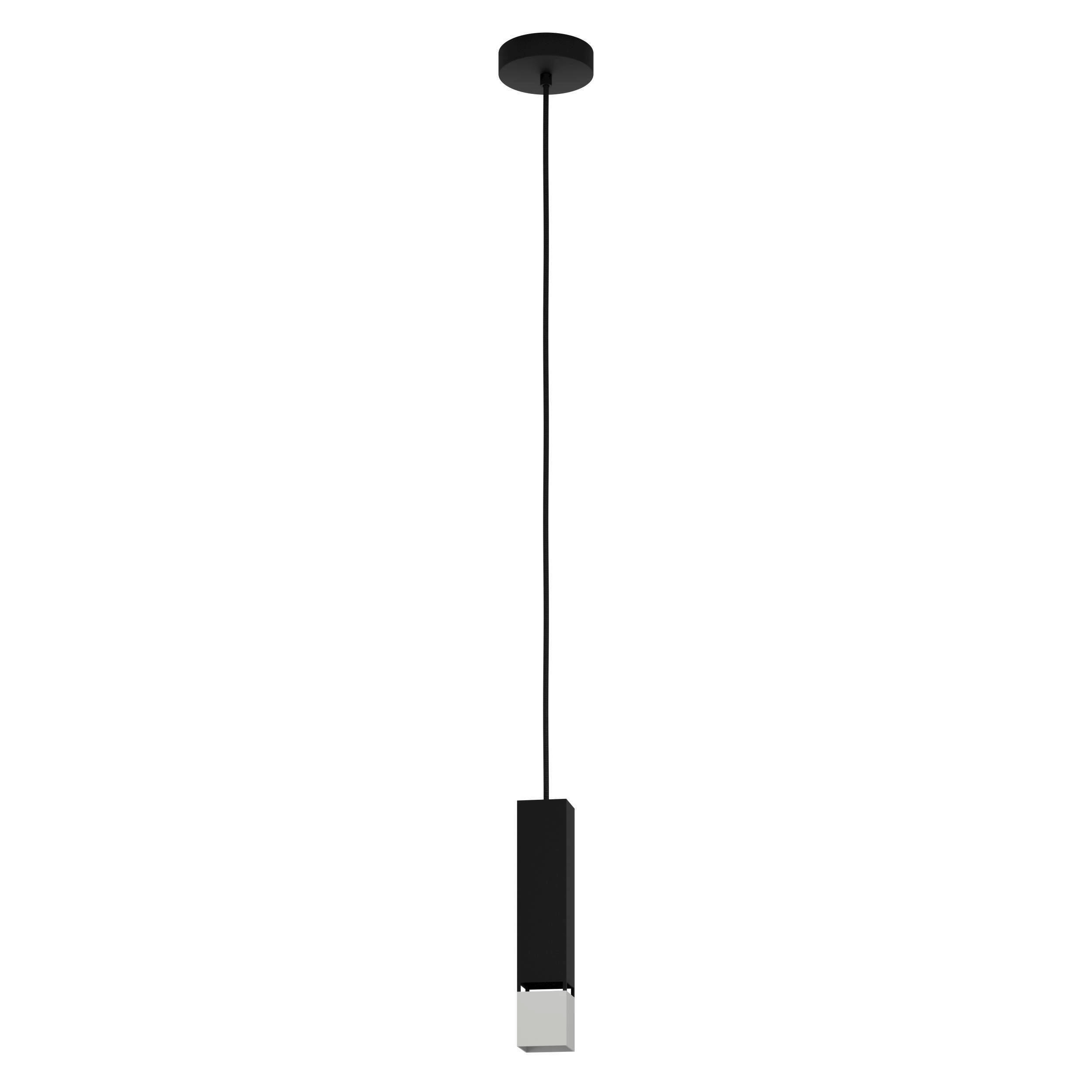 HÄNGELEUCHTE 5,5/5,5/110 cm    - Silberfarben/Schwarz, Design, Metall (5,5/5,5/110cm) - Eglo